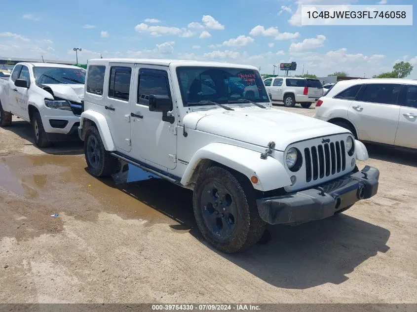 2015 Jeep Wrangler Unlimited Altitude VIN: 1C4BJWEG3FL746058 Lot: 39754330