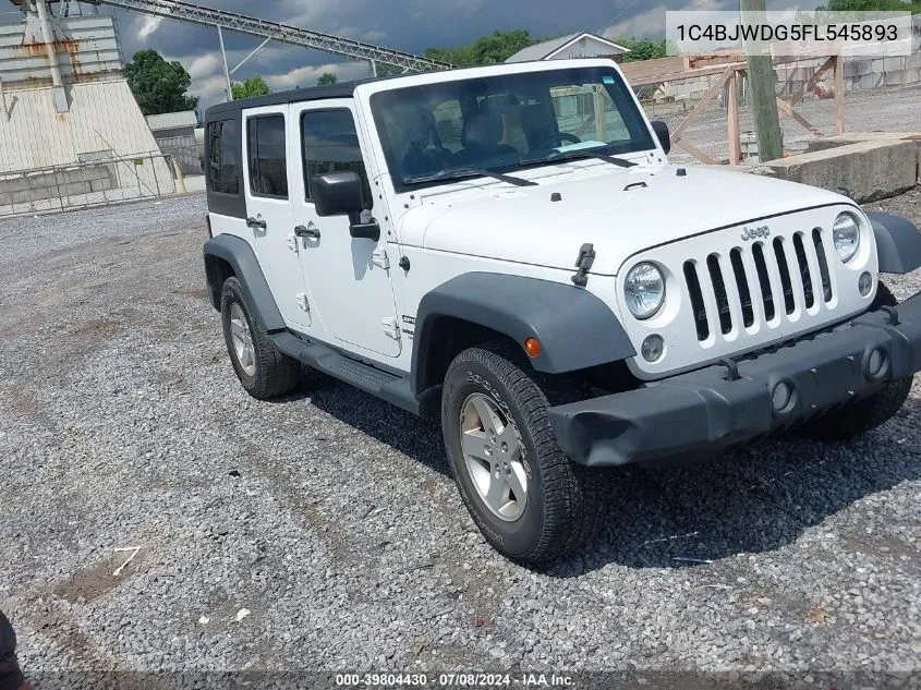 2015 Jeep Wrangler Unlimited Sport VIN: 1C4BJWDG5FL545893 Lot: 39804430