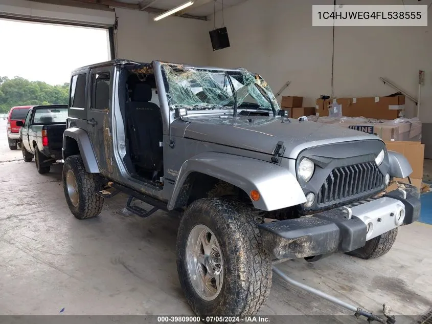 1C4HJWEG4FL538555 2015 Jeep Wrangler Unlimited Sahara