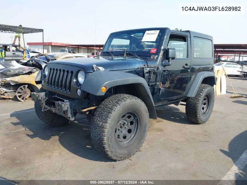 1C4AJWAG3FL628982 2015 Jeep Wrangler Sport