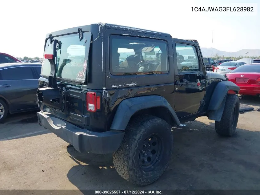 1C4AJWAG3FL628982 2015 Jeep Wrangler Sport