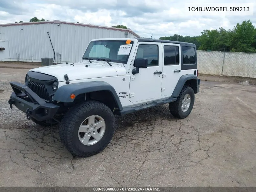 2015 Jeep Wrangler Unlimited Sport VIN: 1C4BJWDG8FL509213 Lot: 39840660