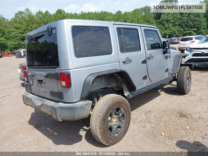 2015 Jeep Wrangler Unlimited Rubicon VIN: 1C4BJWFG1FL547508 Lot: 39847476