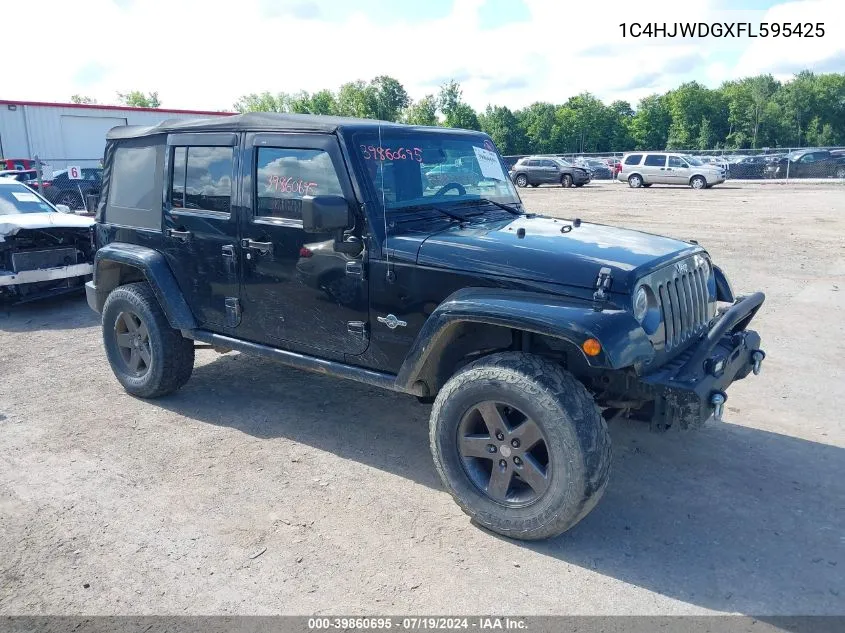 1C4HJWDGXFL595425 2015 Jeep Wrangler Unlimited Sport