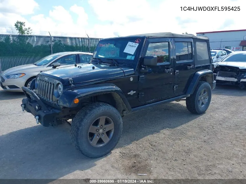 2015 Jeep Wrangler Unlimited Sport VIN: 1C4HJWDGXFL595425 Lot: 39860695