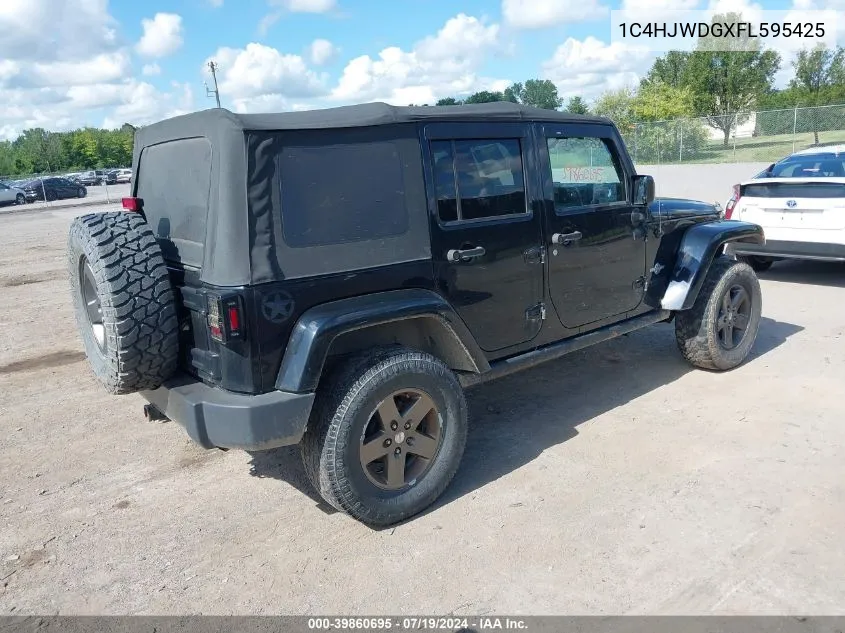 2015 Jeep Wrangler Unlimited Sport VIN: 1C4HJWDGXFL595425 Lot: 39860695