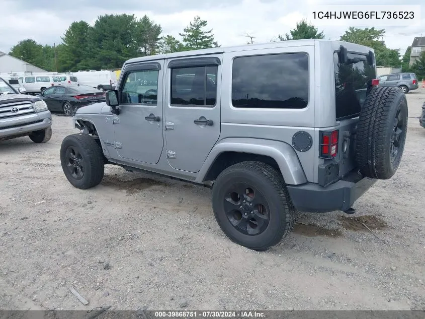 2015 Jeep Wrangler Unlimited Altitude VIN: 1C4HJWEG6FL736523 Lot: 39868751