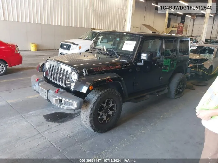 1C4BJWDG1FL612540 2015 Jeep Wrangler Unlimited Sport