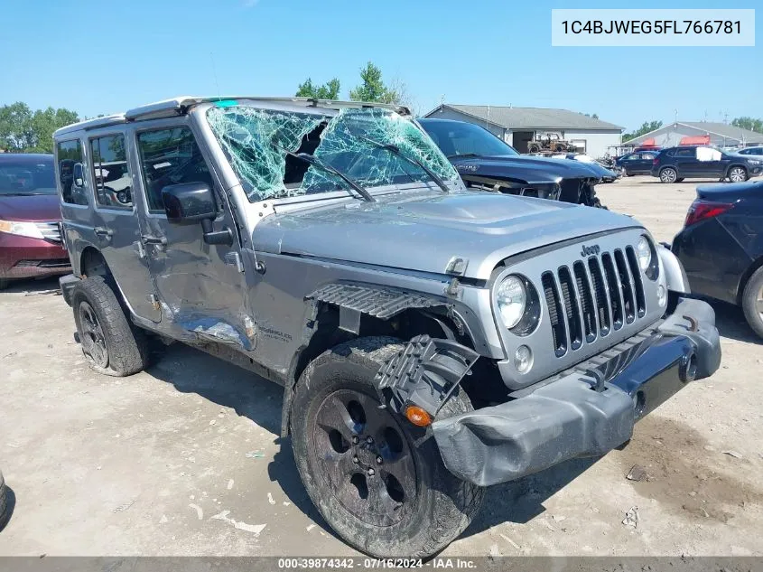 1C4BJWEG5FL766781 2015 Jeep Wrangler Unlimited Altitude