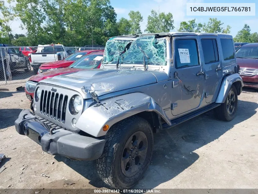 1C4BJWEG5FL766781 2015 Jeep Wrangler Unlimited Altitude