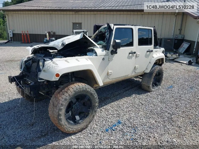 2015 Jeep Wrangler Unlimited Sport VIN: 1C4BJWDG4FL510228 Lot: 39875683