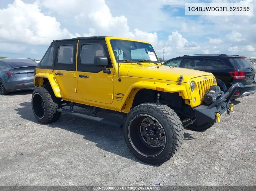 1C4BJWDG3FL625256 2015 Jeep Wrangler Unlimited Sport