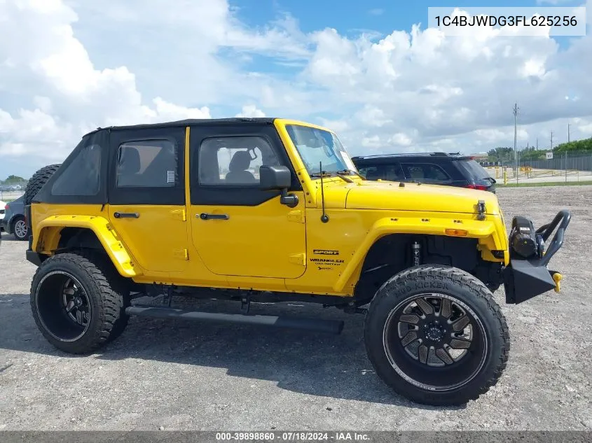 2015 Jeep Wrangler Unlimited Sport VIN: 1C4BJWDG3FL625256 Lot: 39898860