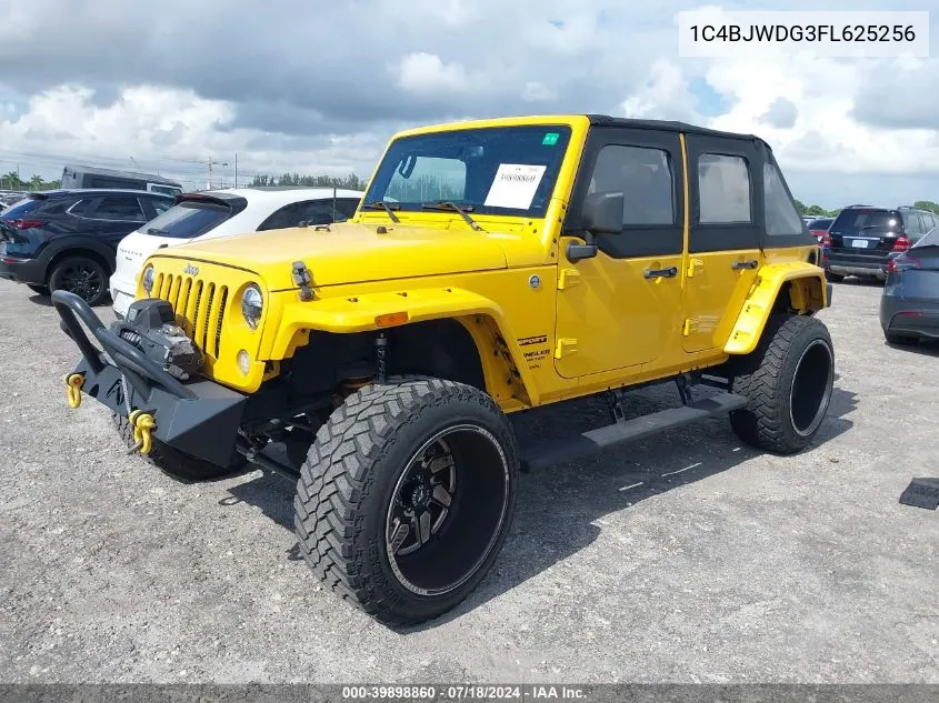 1C4BJWDG3FL625256 2015 Jeep Wrangler Unlimited Sport