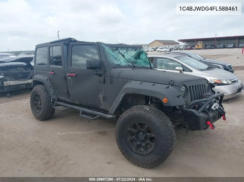 2015 Jeep Wrangler Unlimited Sport VIN: 1C4BJWDG4FL588461 Lot: 39907290