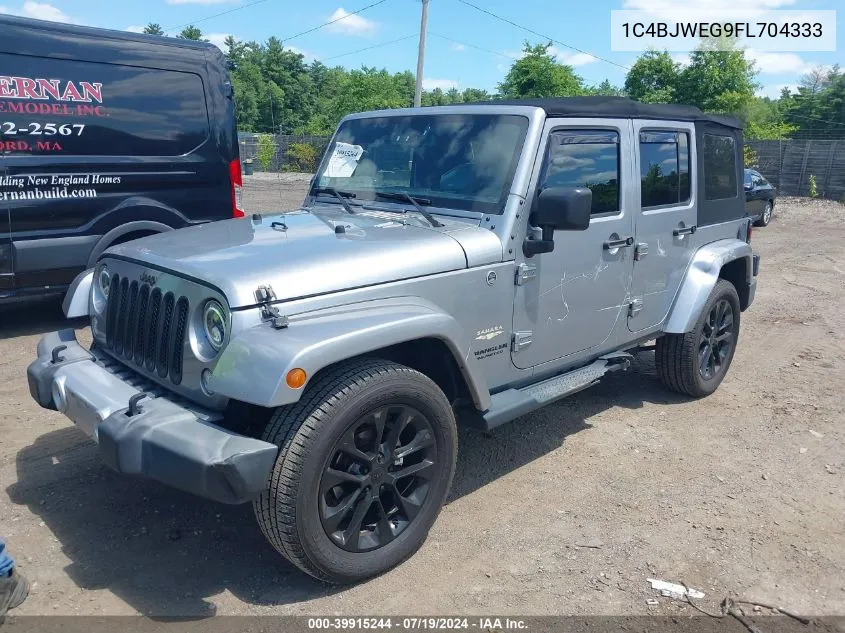 2015 Jeep Wrangler Unlimited Sahara VIN: 1C4BJWEG9FL704333 Lot: 39915244