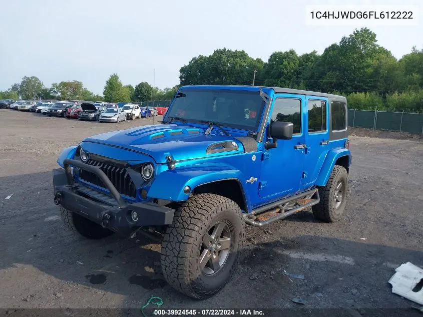 2015 Jeep Wrangler Unlimited Freedom Edition VIN: 1C4HJWDG6FL612222 Lot: 39924545