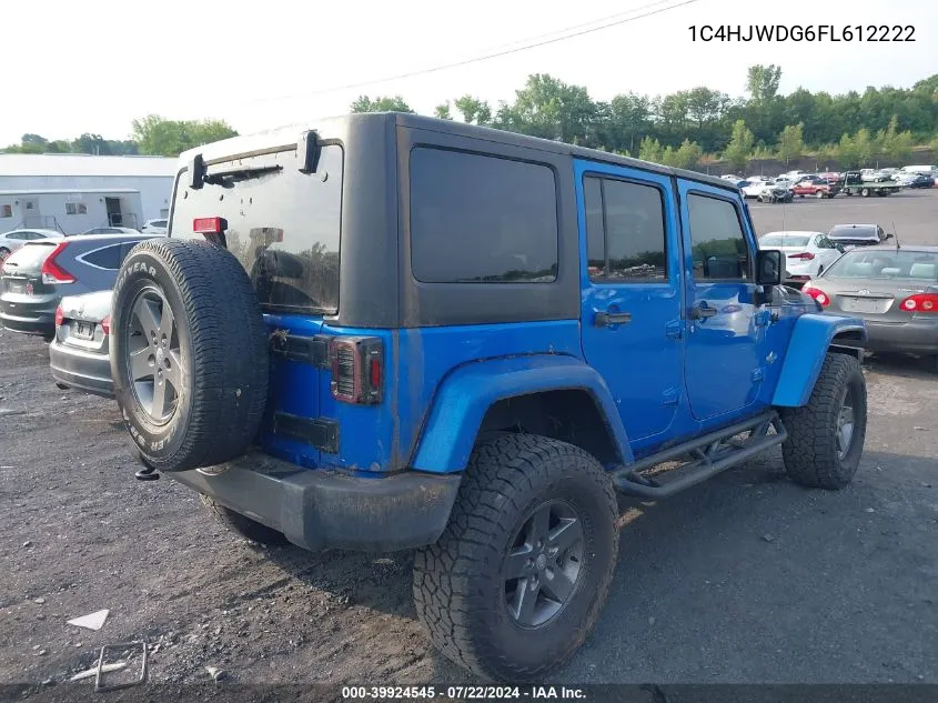 2015 Jeep Wrangler Unlimited Freedom Edition VIN: 1C4HJWDG6FL612222 Lot: 39924545