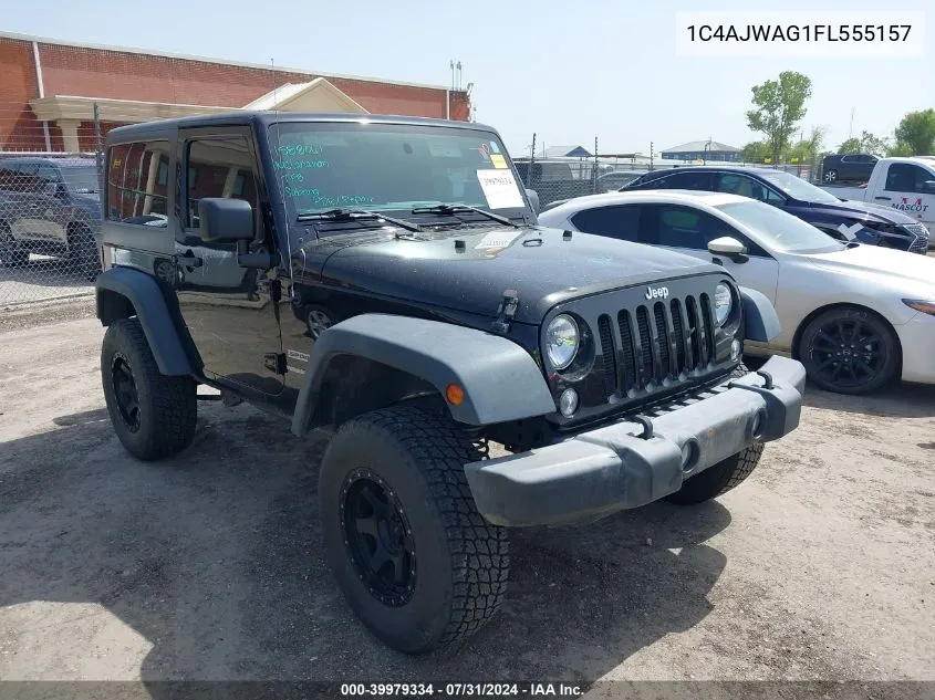 2015 Jeep Wrangler Sport VIN: 1C4AJWAG1FL555157 Lot: 39979334