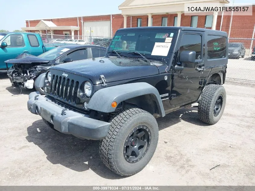 1C4AJWAG1FL555157 2015 Jeep Wrangler Sport