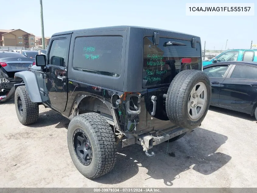 2015 Jeep Wrangler Sport VIN: 1C4AJWAG1FL555157 Lot: 39979334