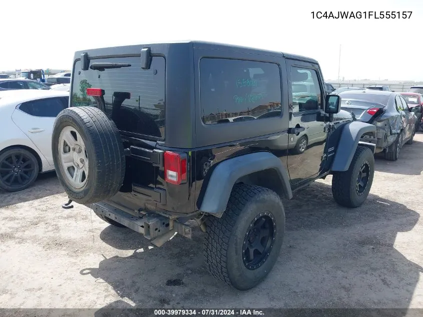 2015 Jeep Wrangler Sport VIN: 1C4AJWAG1FL555157 Lot: 39979334