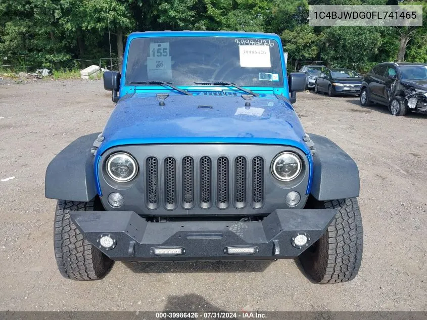 1C4BJWDG0FL741465 2015 Jeep Wrangler Unlimited Sport