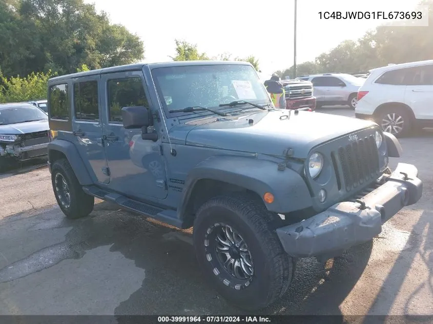 2015 Jeep Wrangler Unlimited Sport VIN: 1C4BJWDG1FL673693 Lot: 39991964