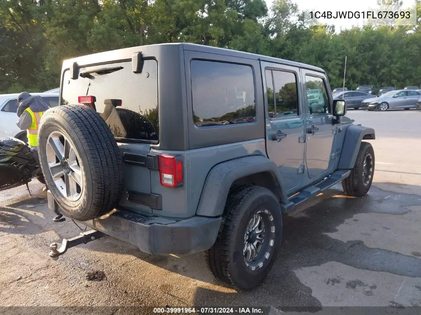 1C4BJWDG1FL673693 2015 Jeep Wrangler Unlimited Sport