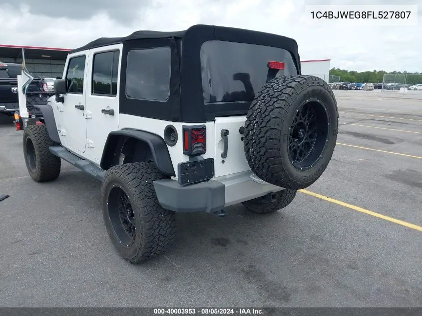 1C4BJWEG8FL527807 2015 Jeep Wrangler Unlimited Sahara