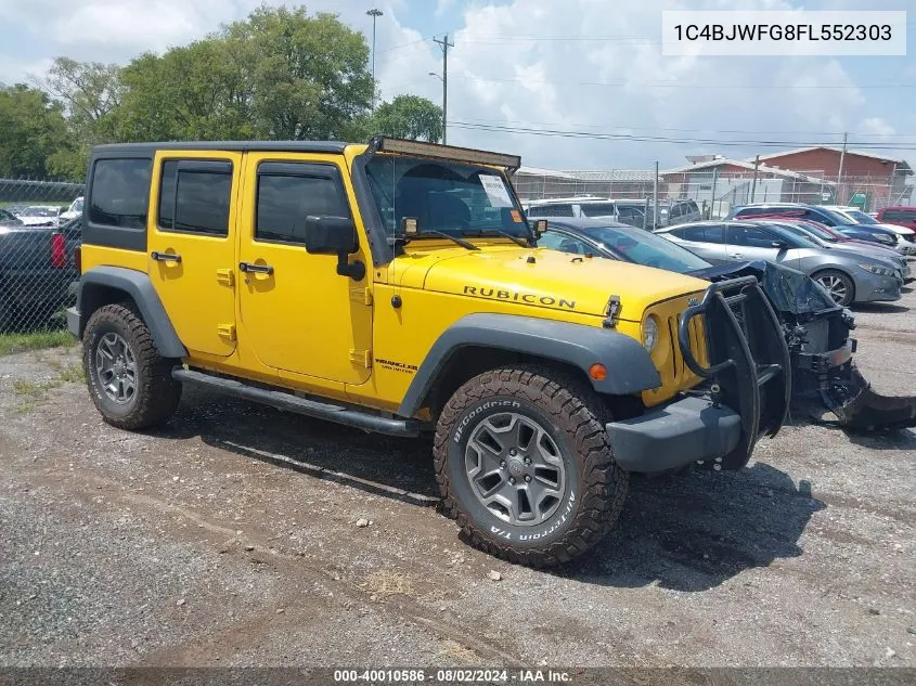 2015 Jeep Wrangler Unlimited Rubicon VIN: 1C4BJWFG8FL552303 Lot: 40010586