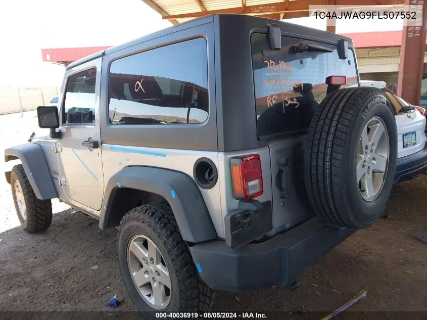 1C4AJWAG9FL507552 2015 Jeep Wrangler Sport