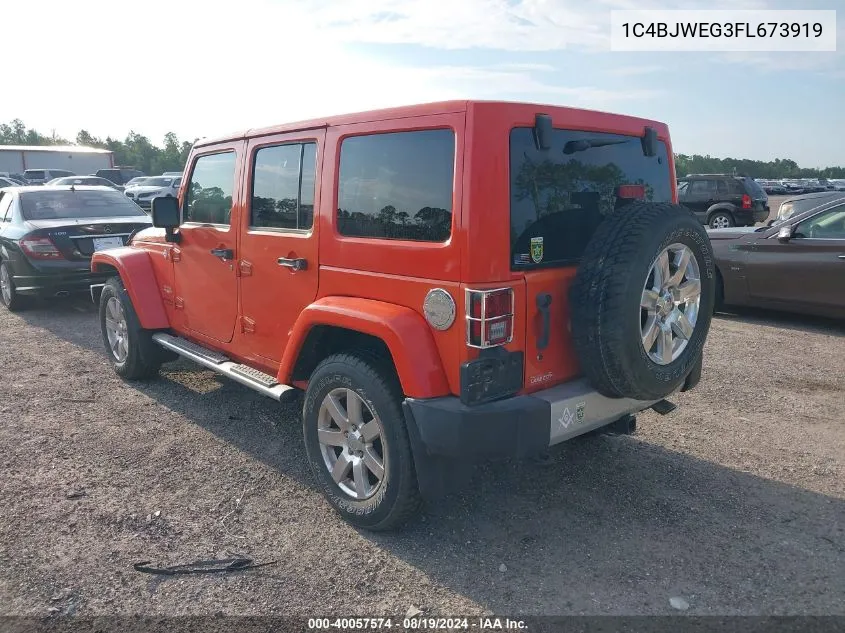 1C4BJWEG3FL673919 2015 Jeep Wrangler Unlimited Sahara