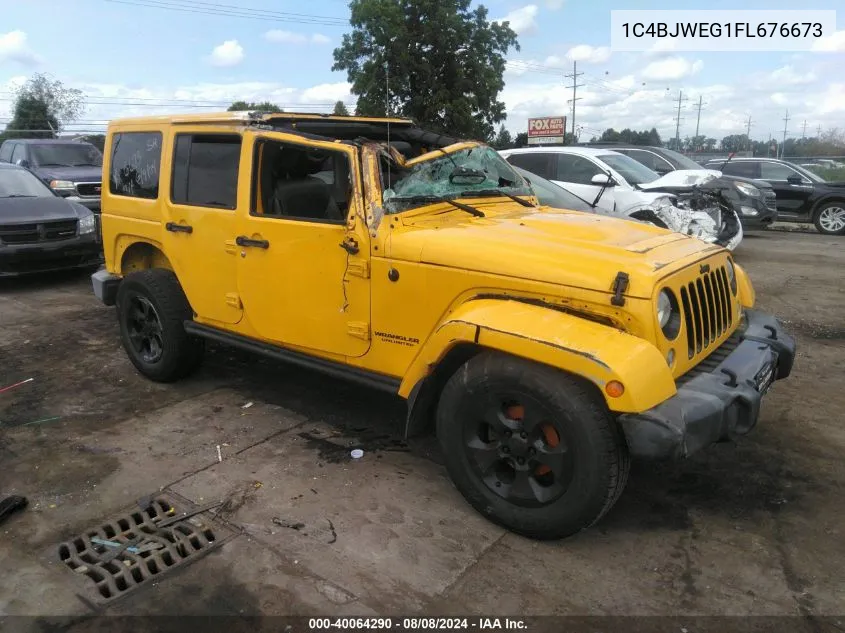 1C4BJWEG1FL676673 2015 Jeep Wrangler Unlimited Altitude