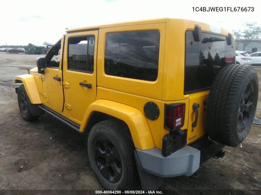 2015 Jeep Wrangler Unlimited Altitude VIN: 1C4BJWEG1FL676673 Lot: 40064290