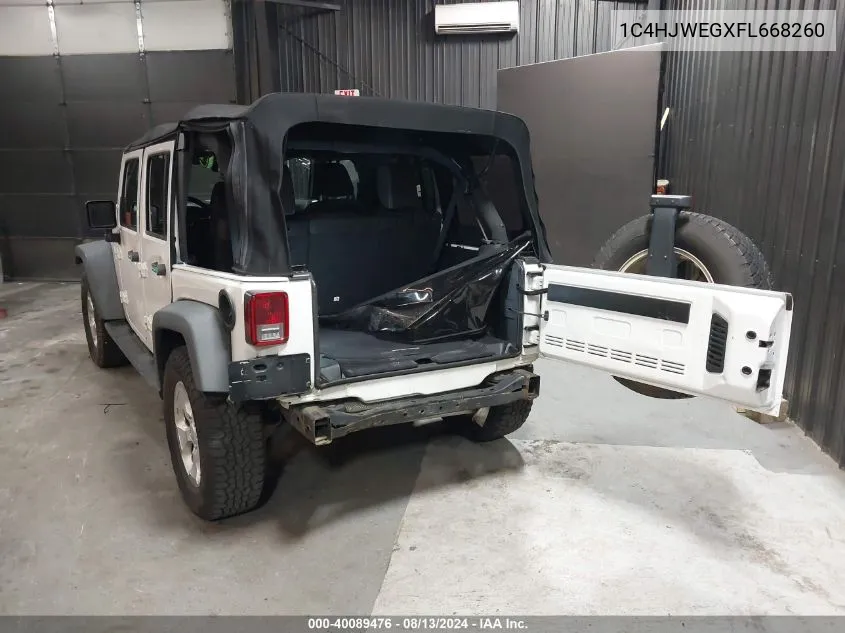 1C4HJWEGXFL668260 2015 Jeep Wrangler Unlimited Sahara