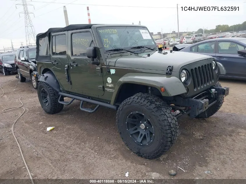 1C4HJWEG7FL632591 2015 Jeep Wrangler Unlimited Sahara