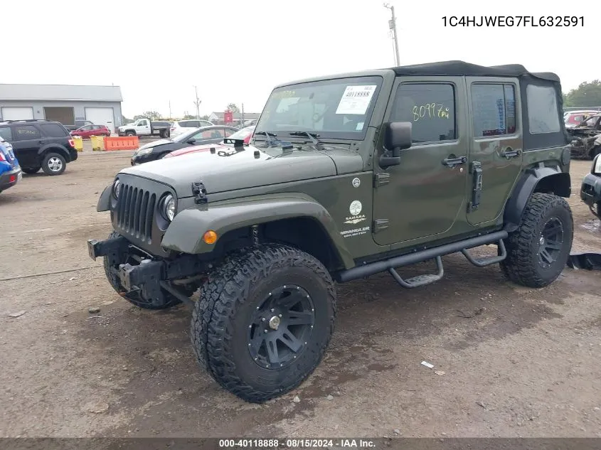 1C4HJWEG7FL632591 2015 Jeep Wrangler Unlimited Sahara