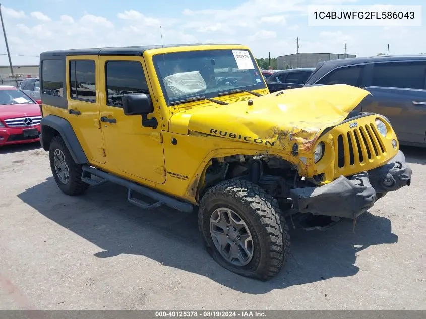 2015 Jeep Wrangler Unlimited Rubicon VIN: 1C4BJWFG2FL586043 Lot: 40125378