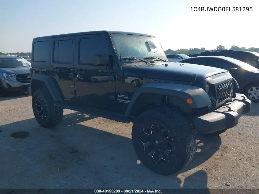 1C4BJWDG0FL581295 2015 Jeep Wrangler Unlimited Sport