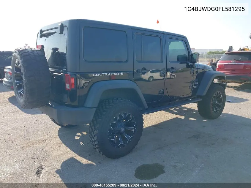 2015 Jeep Wrangler Unlimited Sport VIN: 1C4BJWDG0FL581295 Lot: 40155209