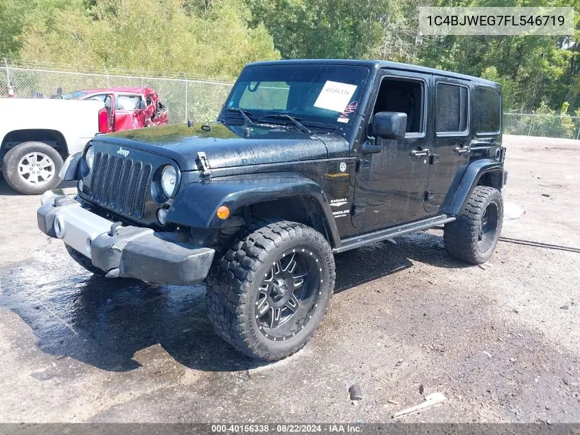 1C4BJWEG7FL546719 2015 Jeep Wrangler Unlimited Sahara