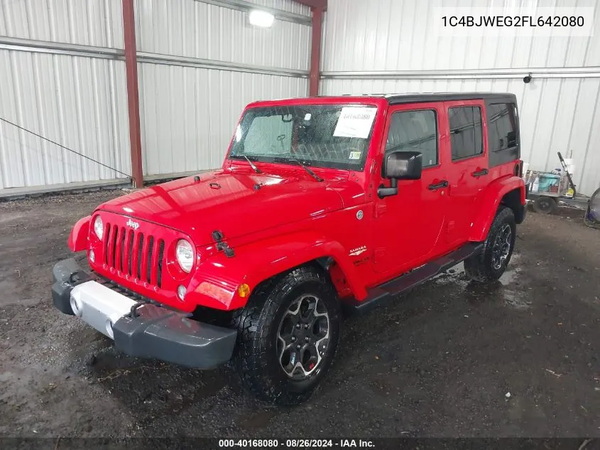 2015 Jeep Wrangler Unlimited Sahara VIN: 1C4BJWEG2FL642080 Lot: 40168080