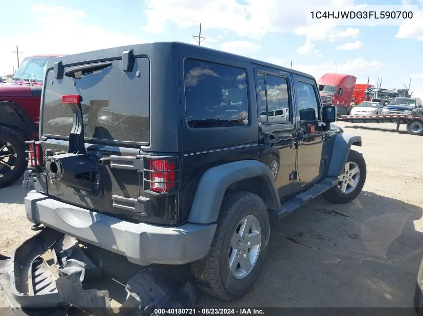 1C4HJWDG3FL590700 2015 Jeep Wrangler Unlimited Sport