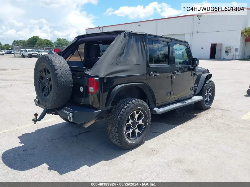 2015 Jeep Wrangler Unlimited Sport VIN: 1C4HJWDG6FL601804 Lot: 40199924