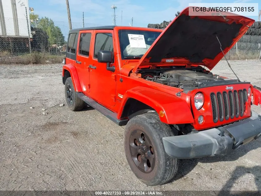 1C4BJWEG9FL708155 2015 Jeep Wrangler Unlimited Sahara