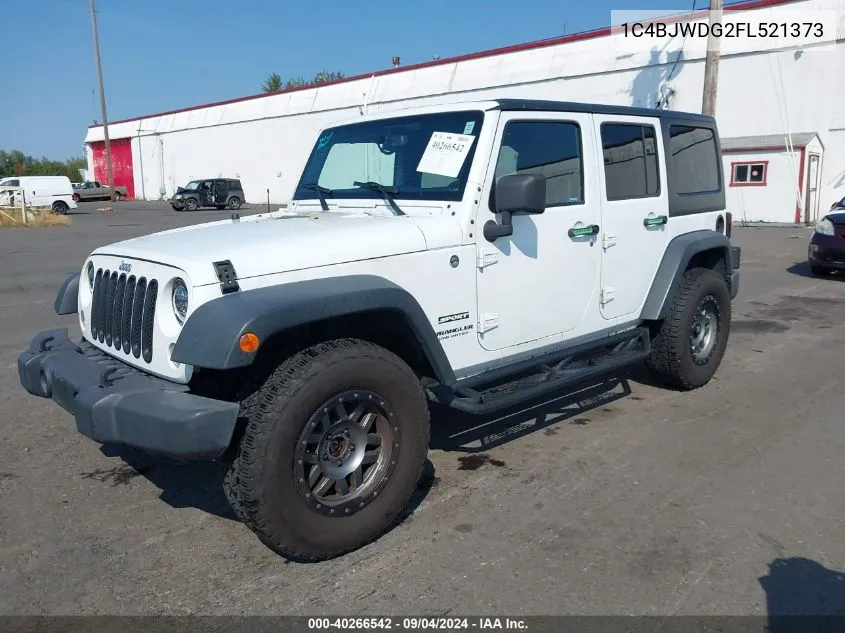 2015 Jeep Wrangler Unlimited Sport VIN: 1C4BJWDG2FL521373 Lot: 40266542