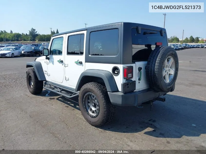 1C4BJWDG2FL521373 2015 Jeep Wrangler Unlimited Sport