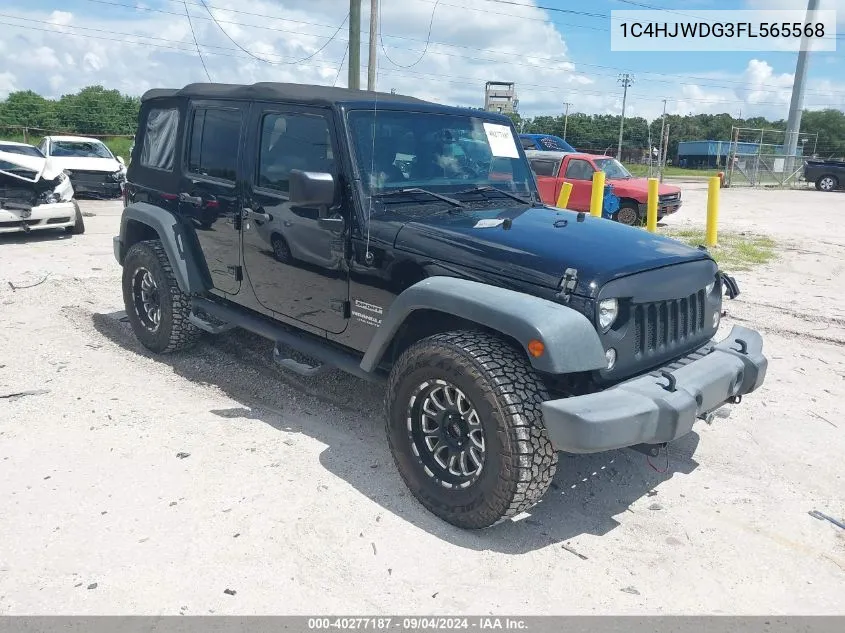 2015 Jeep Wrangler Unlimited Sport VIN: 1C4HJWDG3FL565568 Lot: 40277187