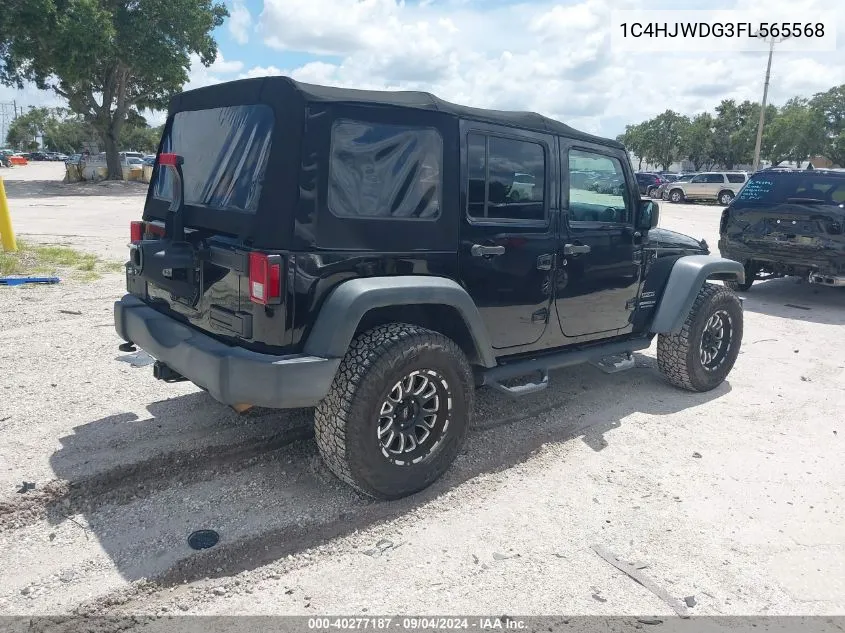 1C4HJWDG3FL565568 2015 Jeep Wrangler Unlimited Sport